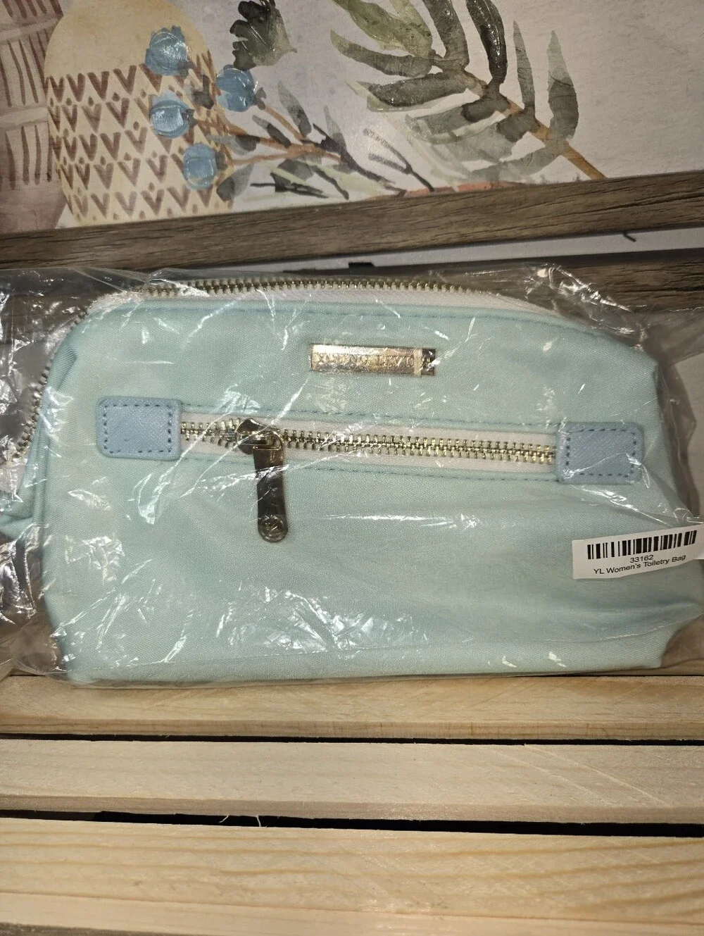 Young Living Light Blue Travel Cosmetic Pouch